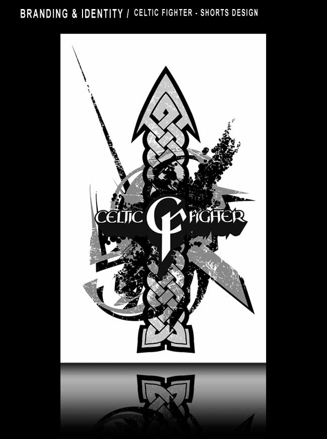 Graphic Design - Celtic Fighter shorts design