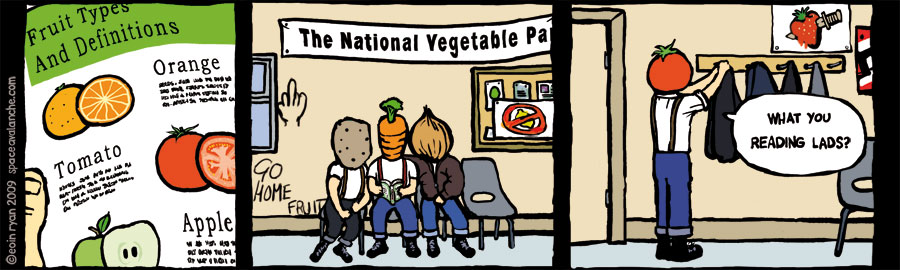 Space Avalanche Comic - National Vegetable Party